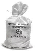 Secure Document Destruction Bag with tamper-proof seal