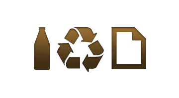 Recycling Icons for Bottle and Paper