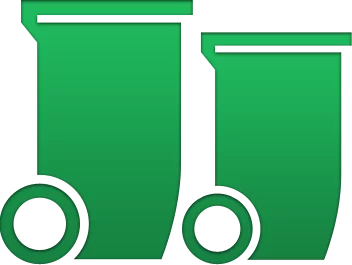 Two Green Bins